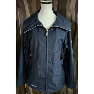 Navy blue ZeroXposure Evolution Captured windbreaker jacket. Size L.